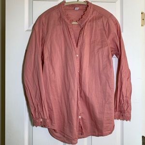 Old Navy Pink Blouse, Lace Detail